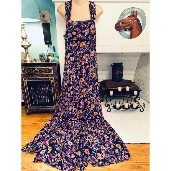 ELLA MOSS $278 FLORAL PRINT MAXIDRESS REVOLVE CLOTHING S - Picture 1 of 9
